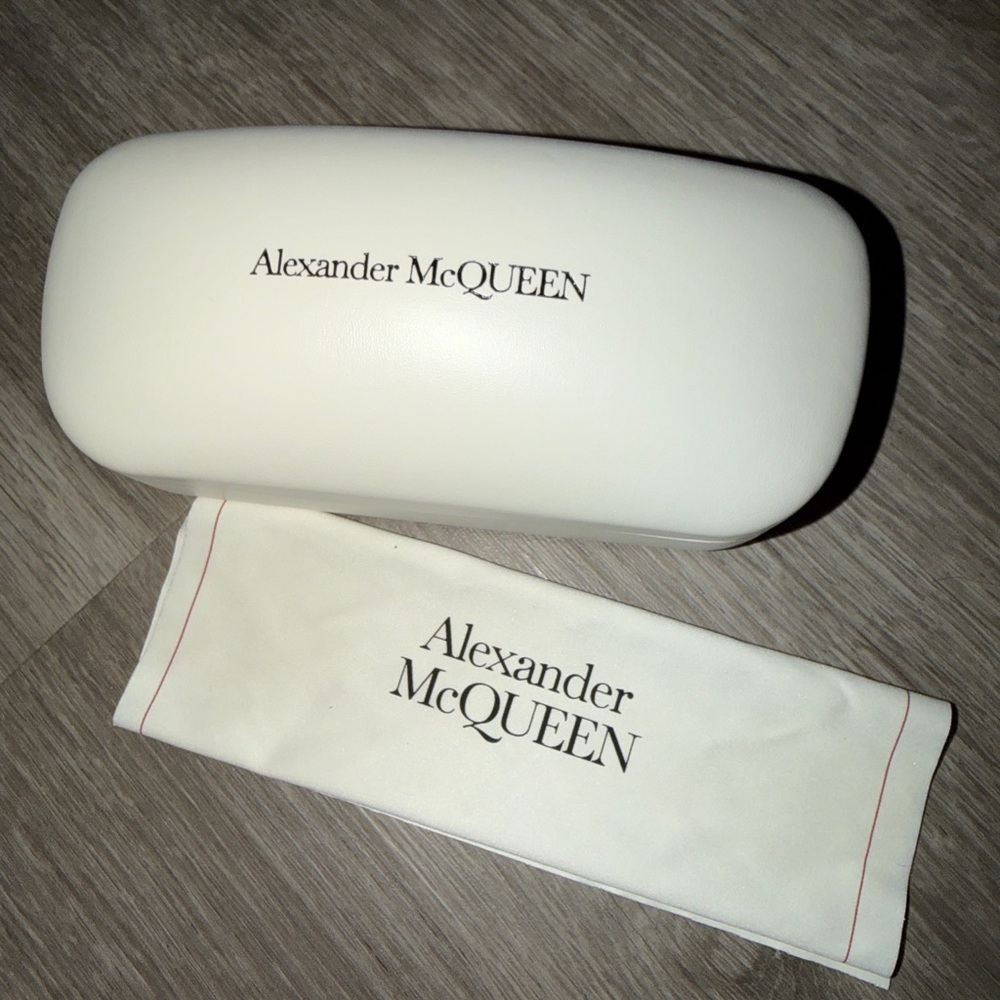 Alexander McQueen empty glasses box with cloth
